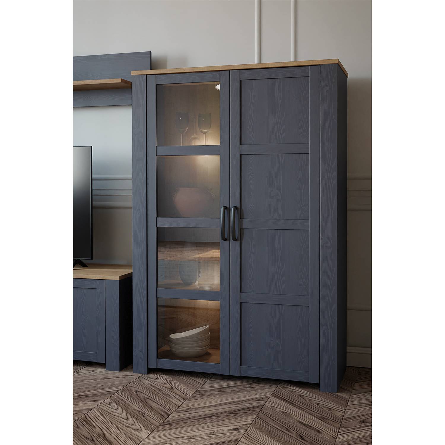 home24 Vitrinenschrank Vassia I