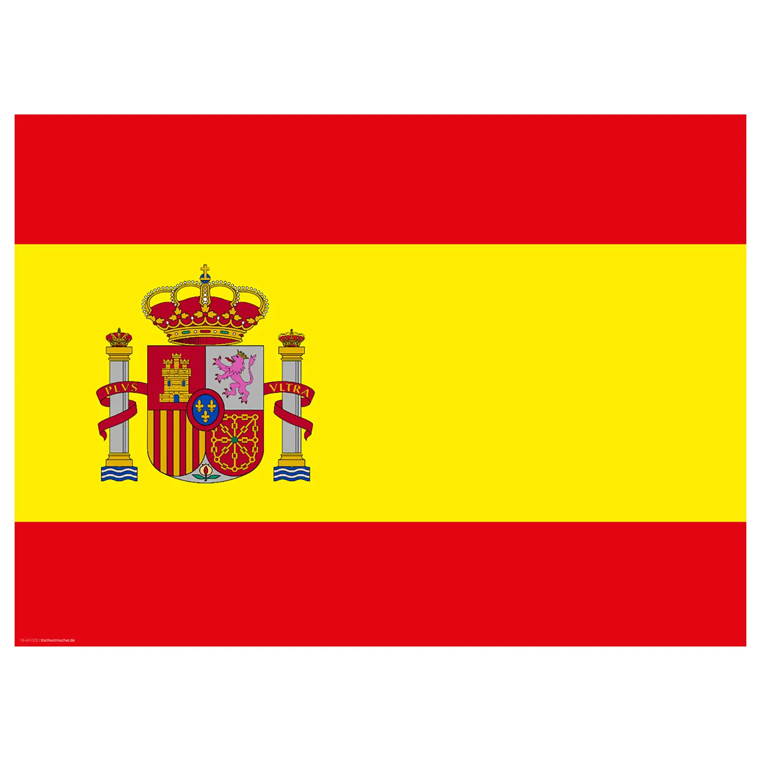 (12er-Set) Tischset Spanische Flagge