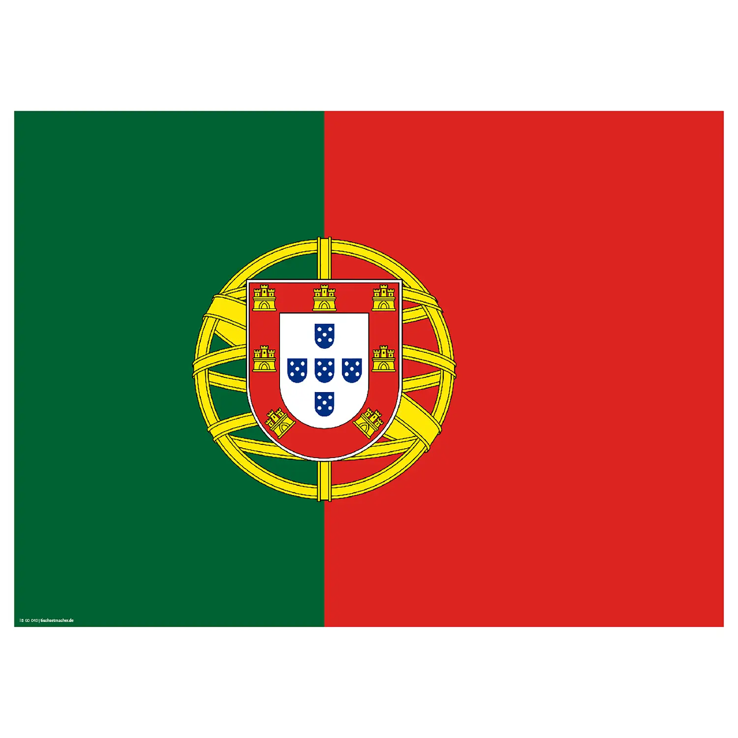 (12er-Set) Portugal Flagge Tischset