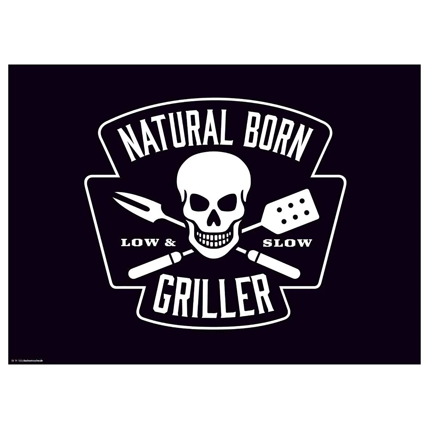 Tischset Natural Born Griller (12er-Set)