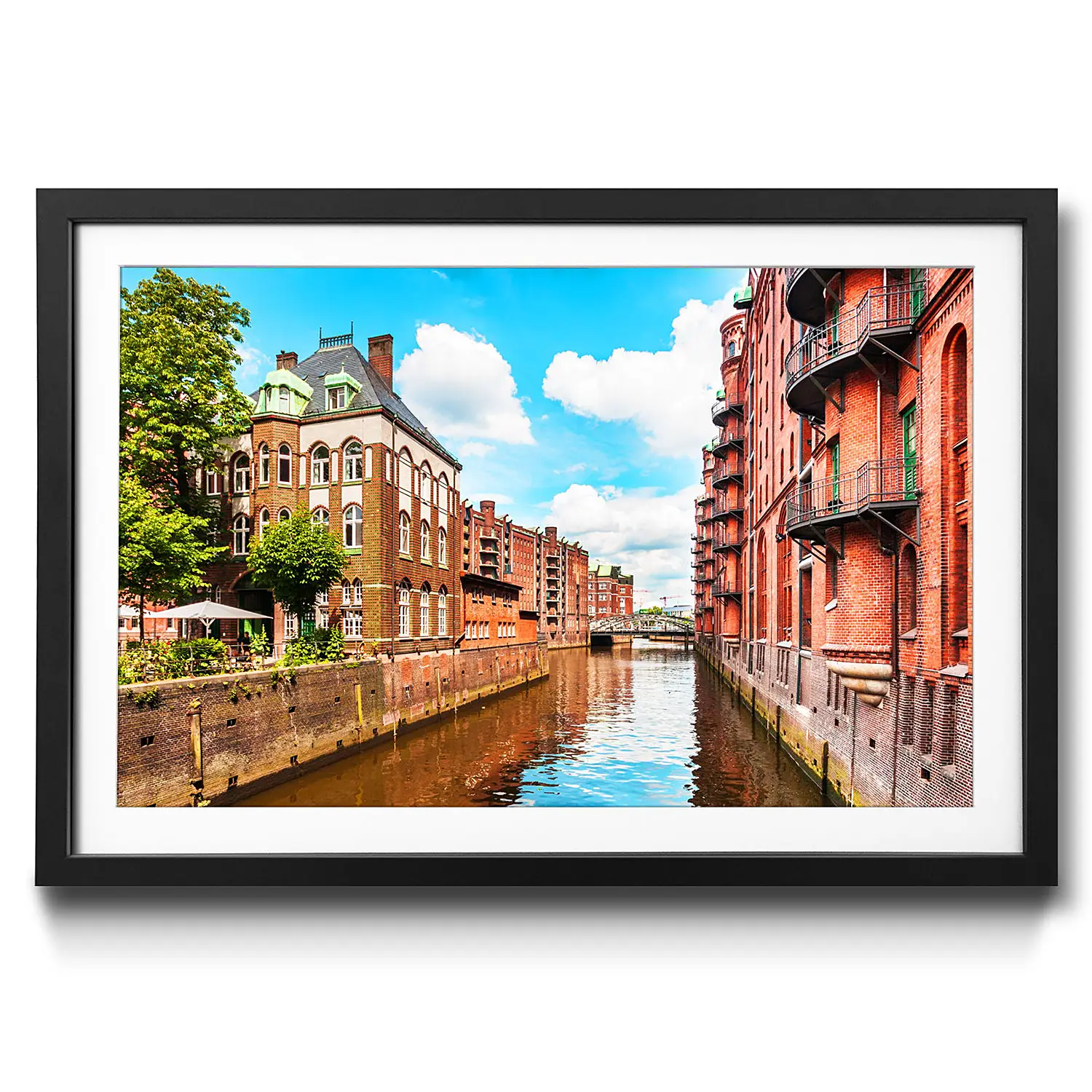 Gerahmtes Bild Hamburg Speicherstadt