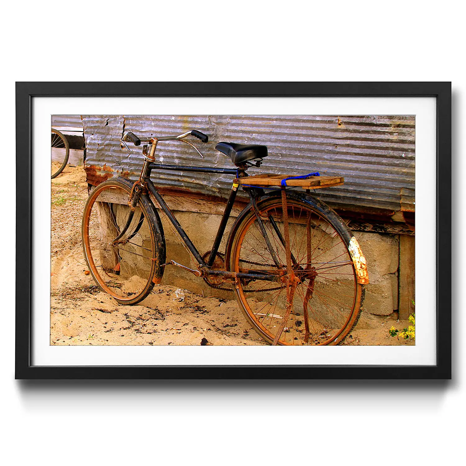 Bicycle Old Bild Gerahmtes