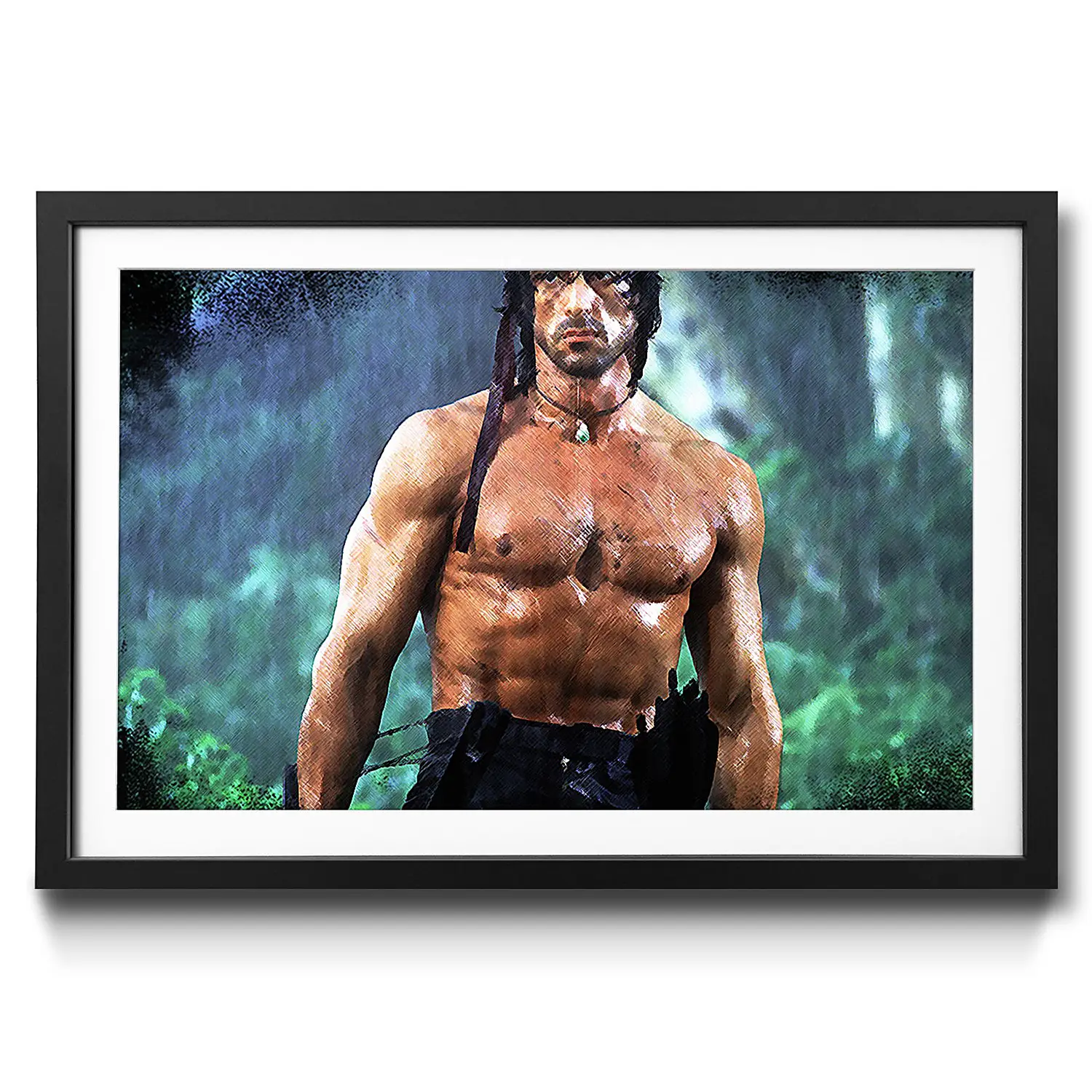Rambo Bild Gerahmtes