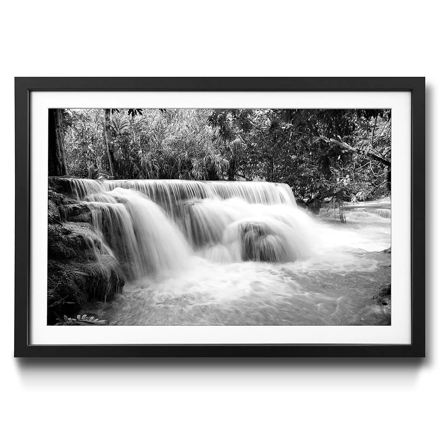Gerahmtes Bild Waterfall the I in Jungle