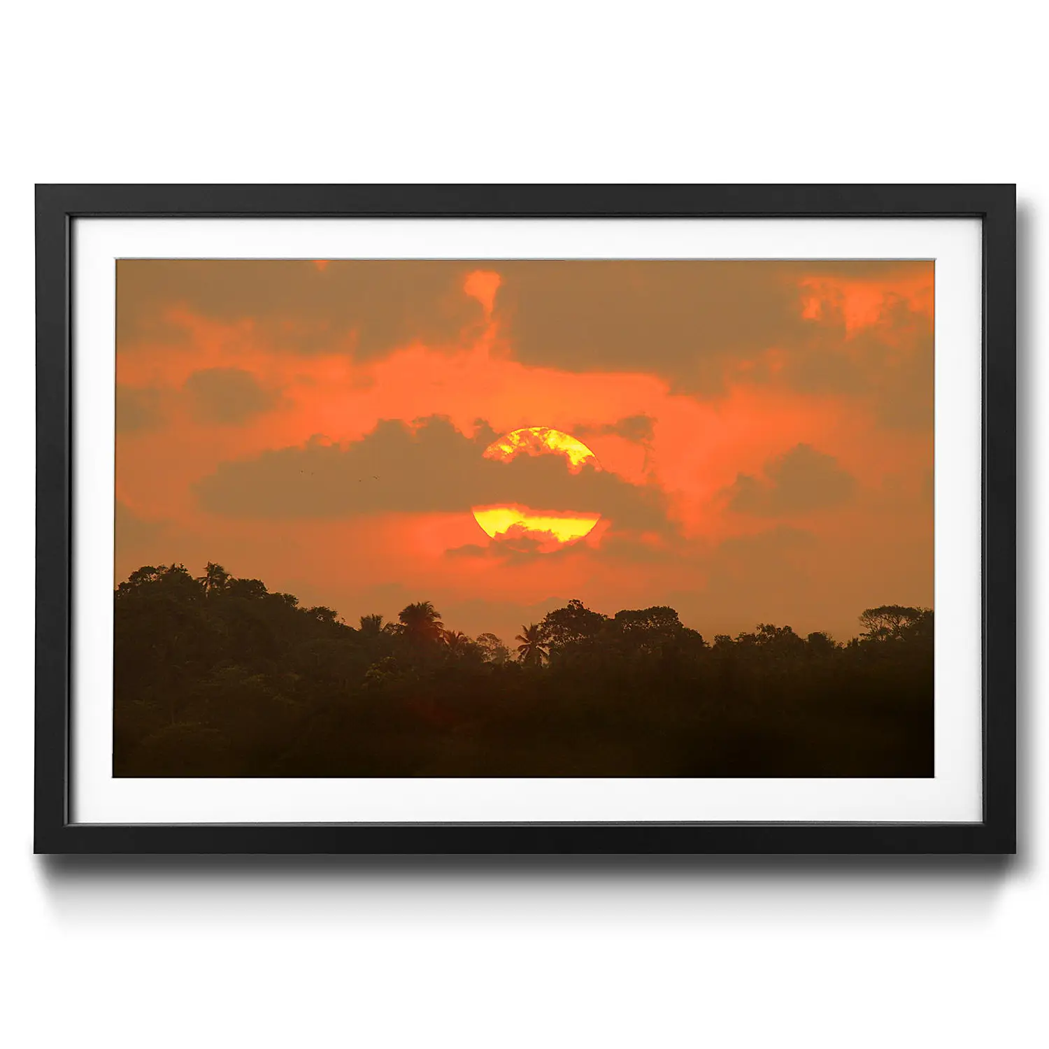 Sundown Indian Gerahmtes Bild
