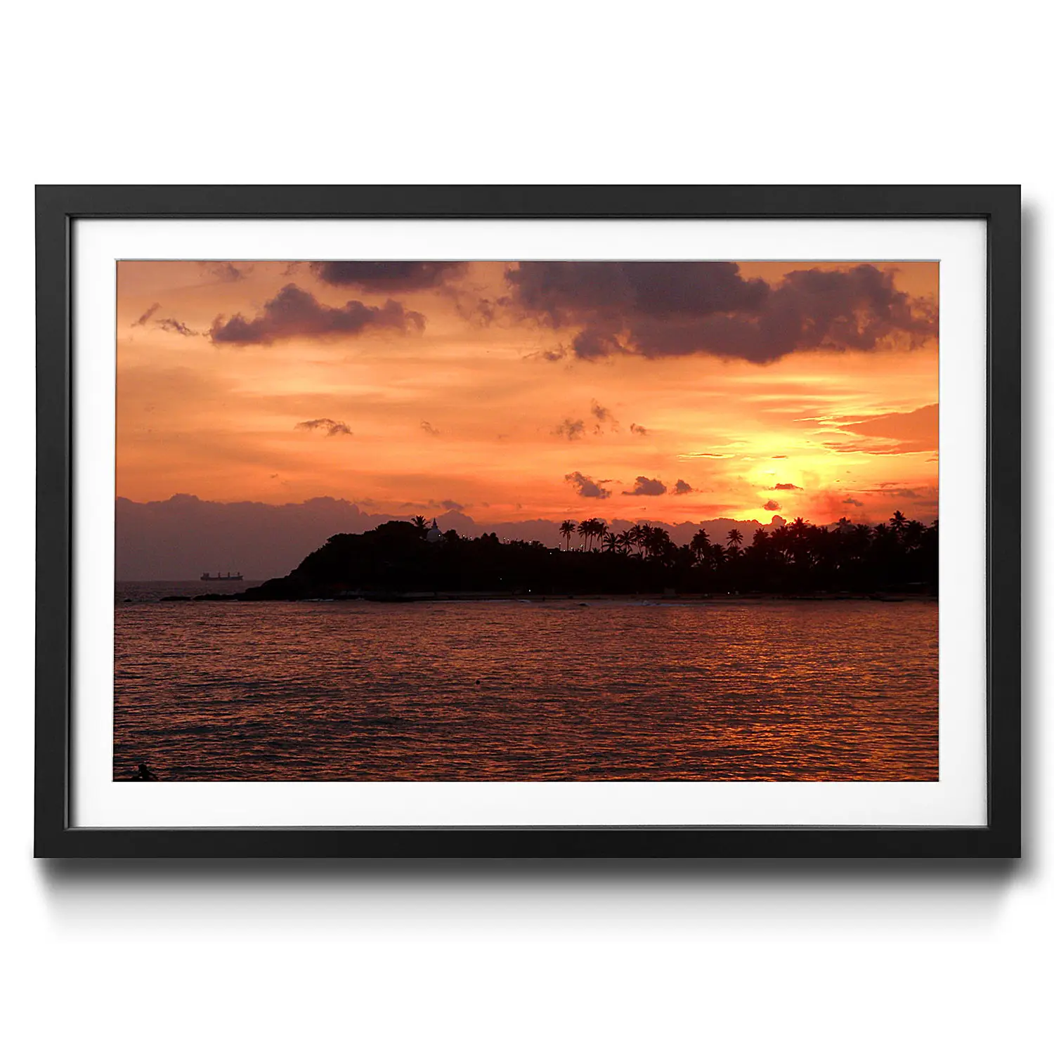 Lanka Bild Sri Gerahmtes Sundown