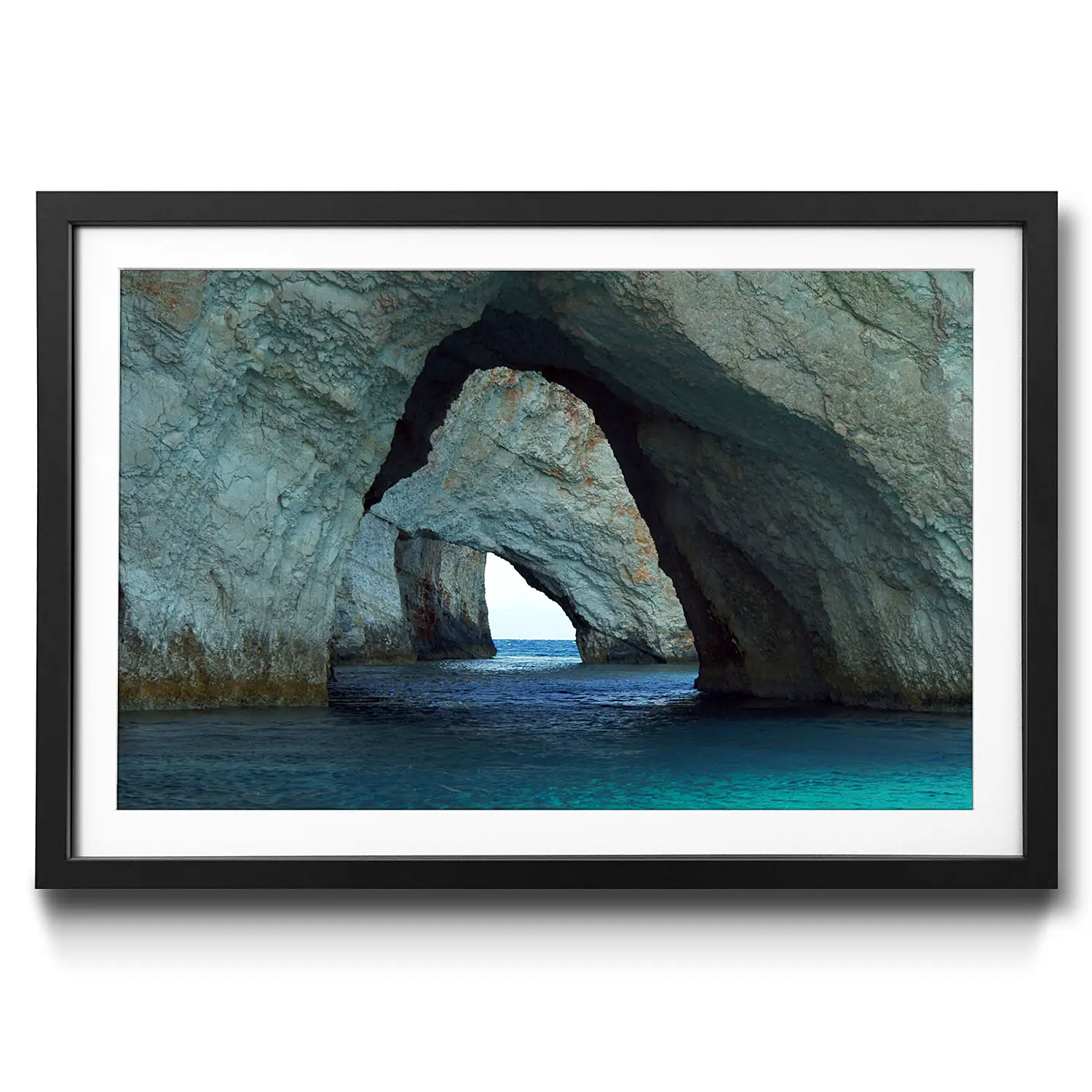Blue Gerahmtes Bild Caves II