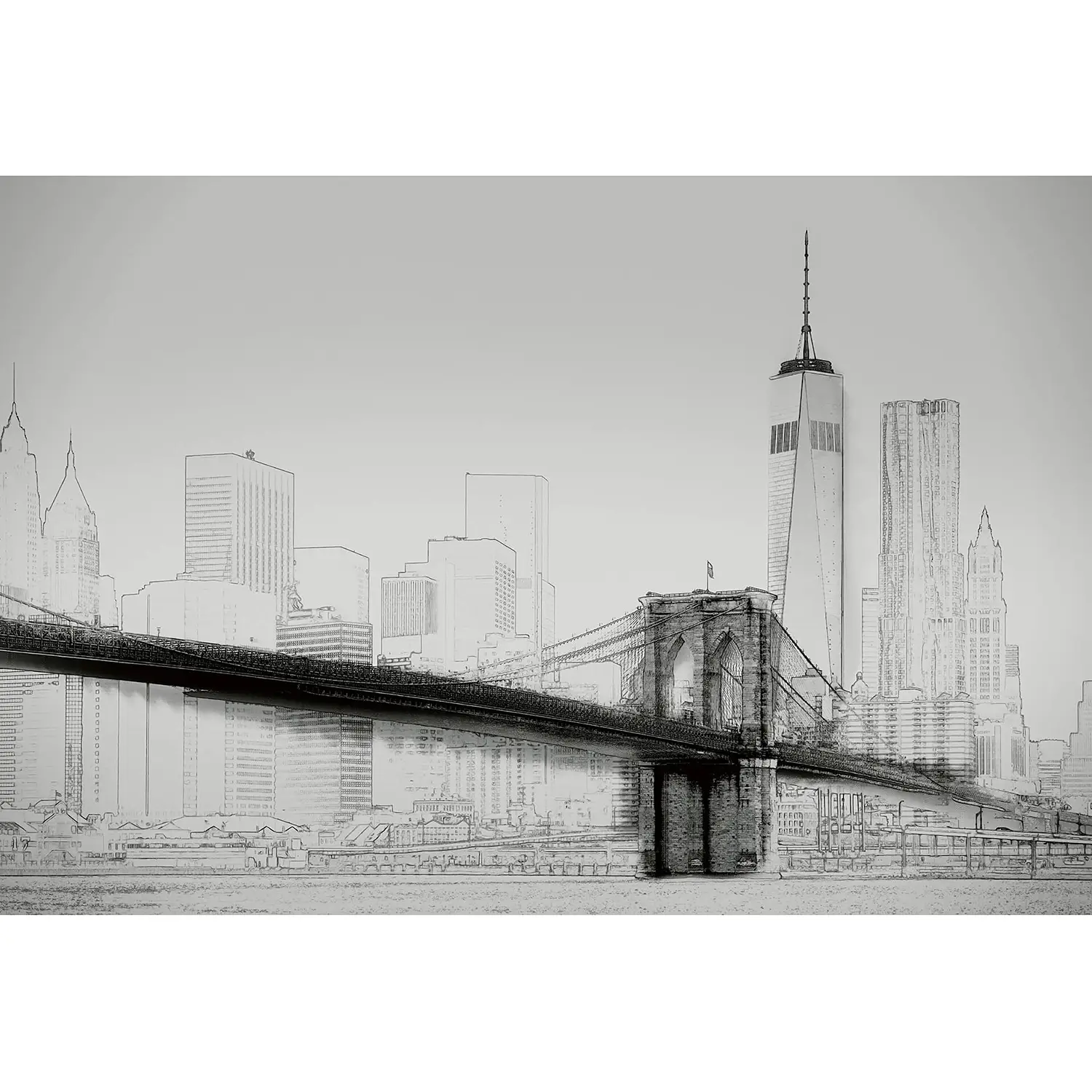 Fototapete New York Skyline Gro脽stadt