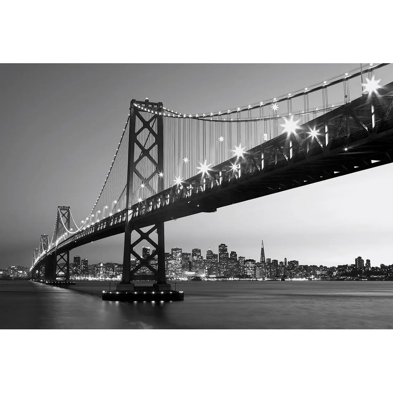 Fototapete San Francisco Skyline Grau | Tapeten