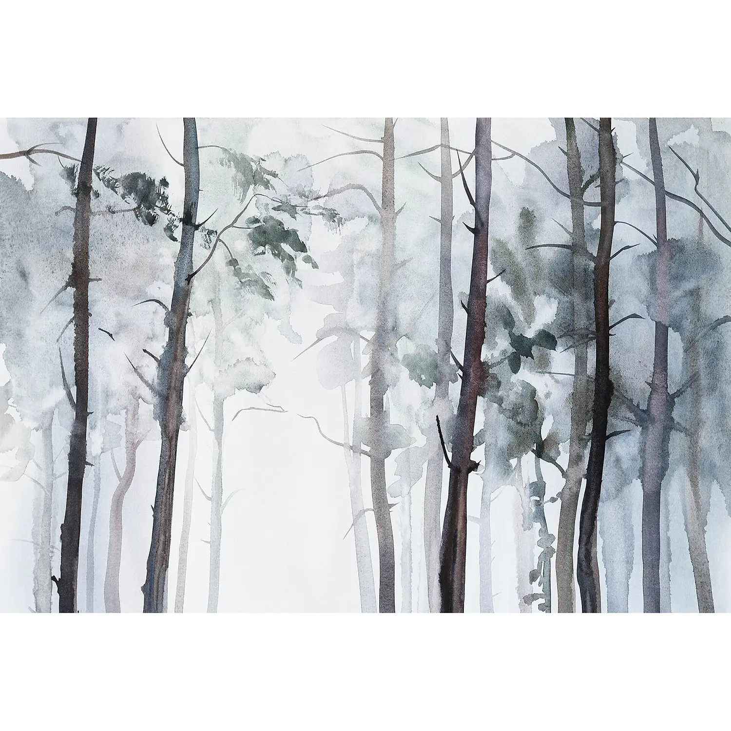 Forest Fototapete Watercolour