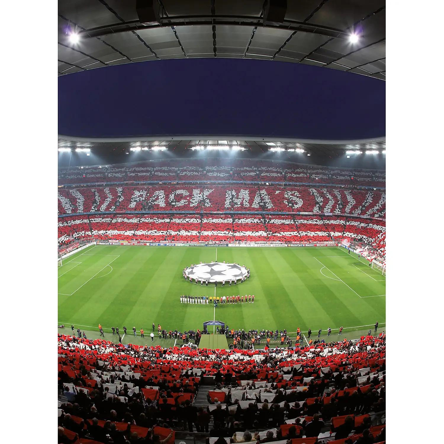 Fototapete Bayern Stadion Choreo | Tapeten