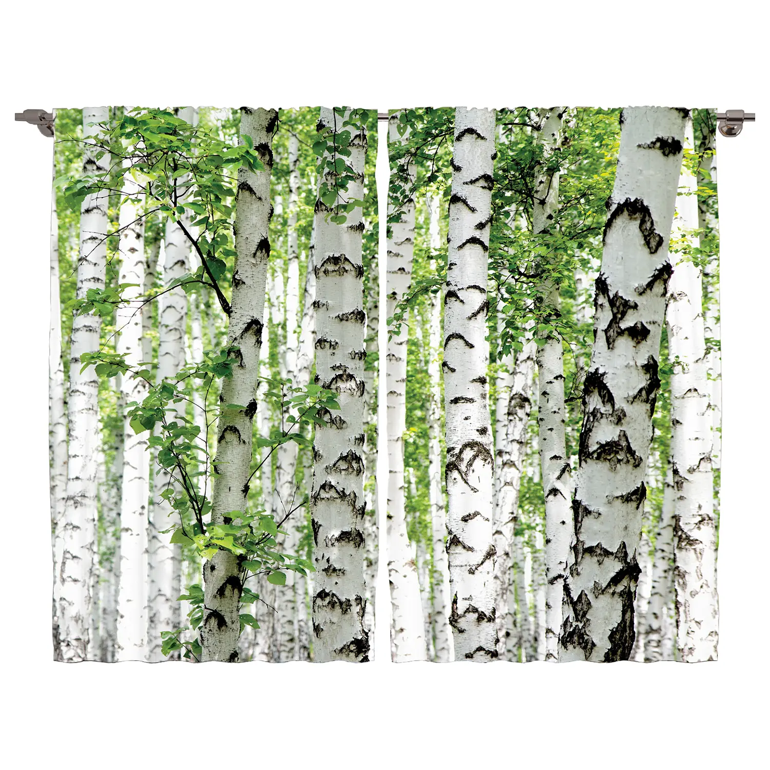 Fertiggardine Wald VII (2er-Set) | Vorhänge