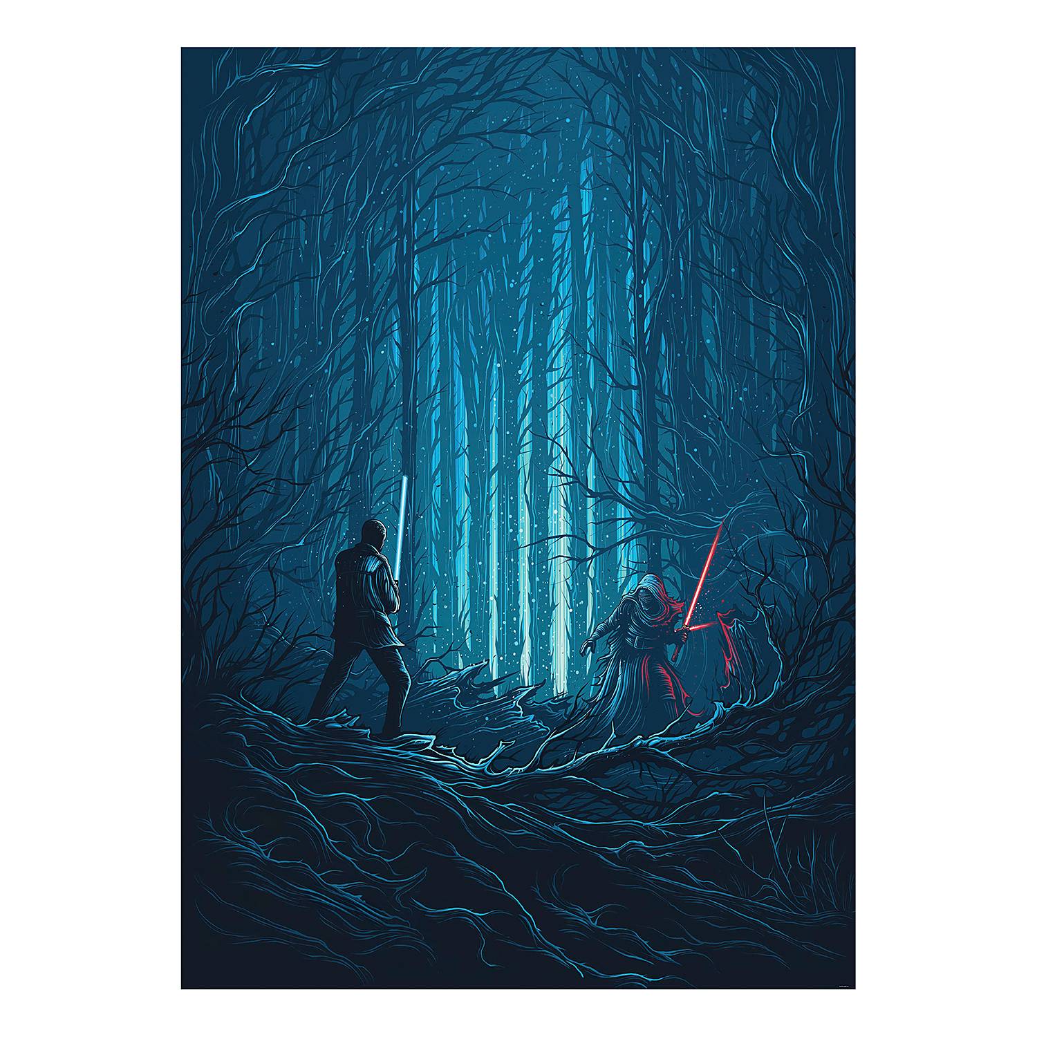 papier peint panoramique Star Wars Hyperspace multicolore - Disney
