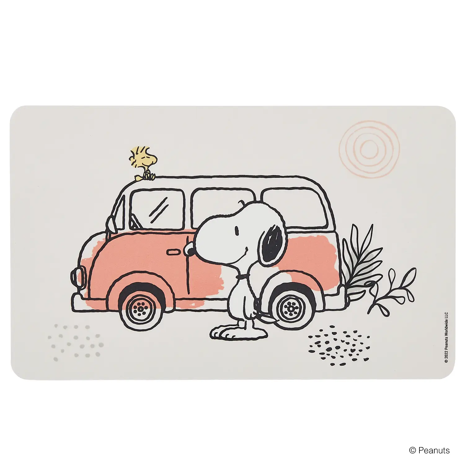 Bus Snoopy PEANUTS Fr眉hst眉cksbrettchen