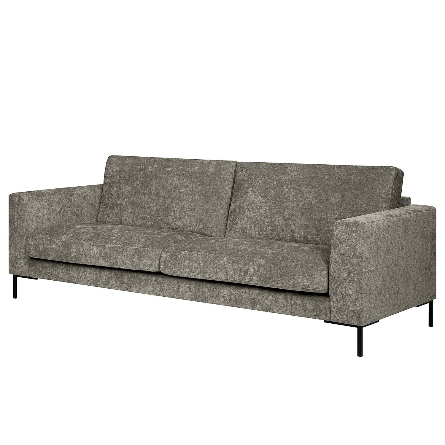 Canapé Design Natuzzi 2/3 Places – Tissu Gris Anthracite, Très Bon état (185 Cm)