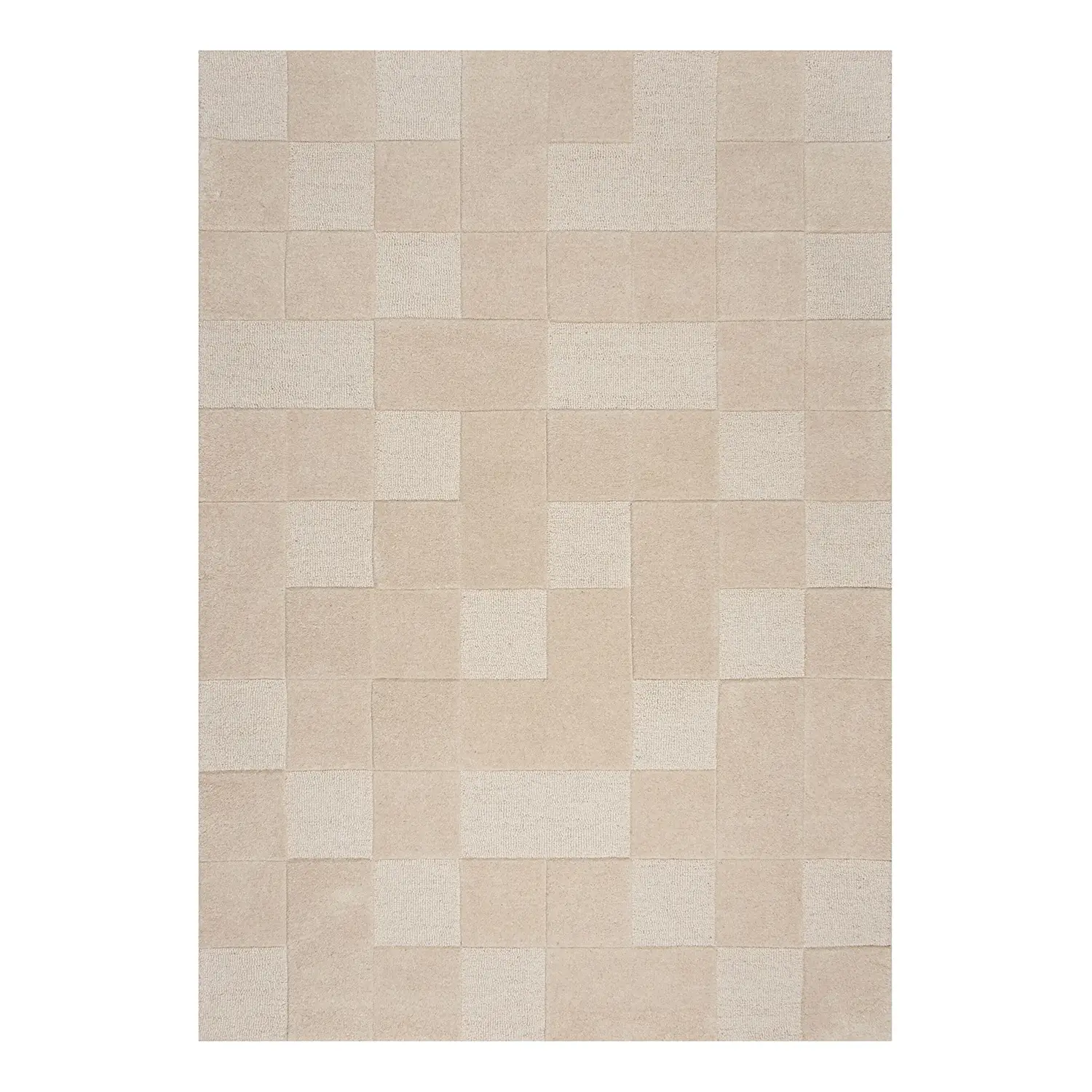 Wollteppich Checkerboard | Kurzflorteppiche