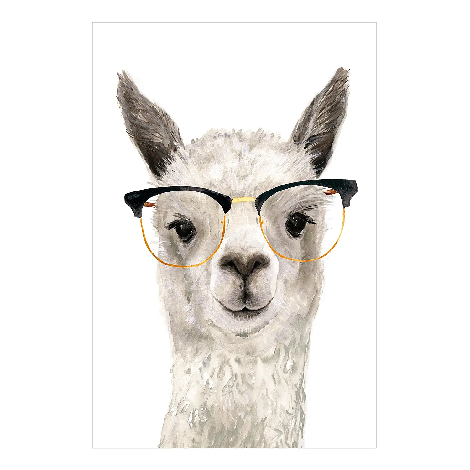 Vinylteppich Hippes Lama mit Brille I
