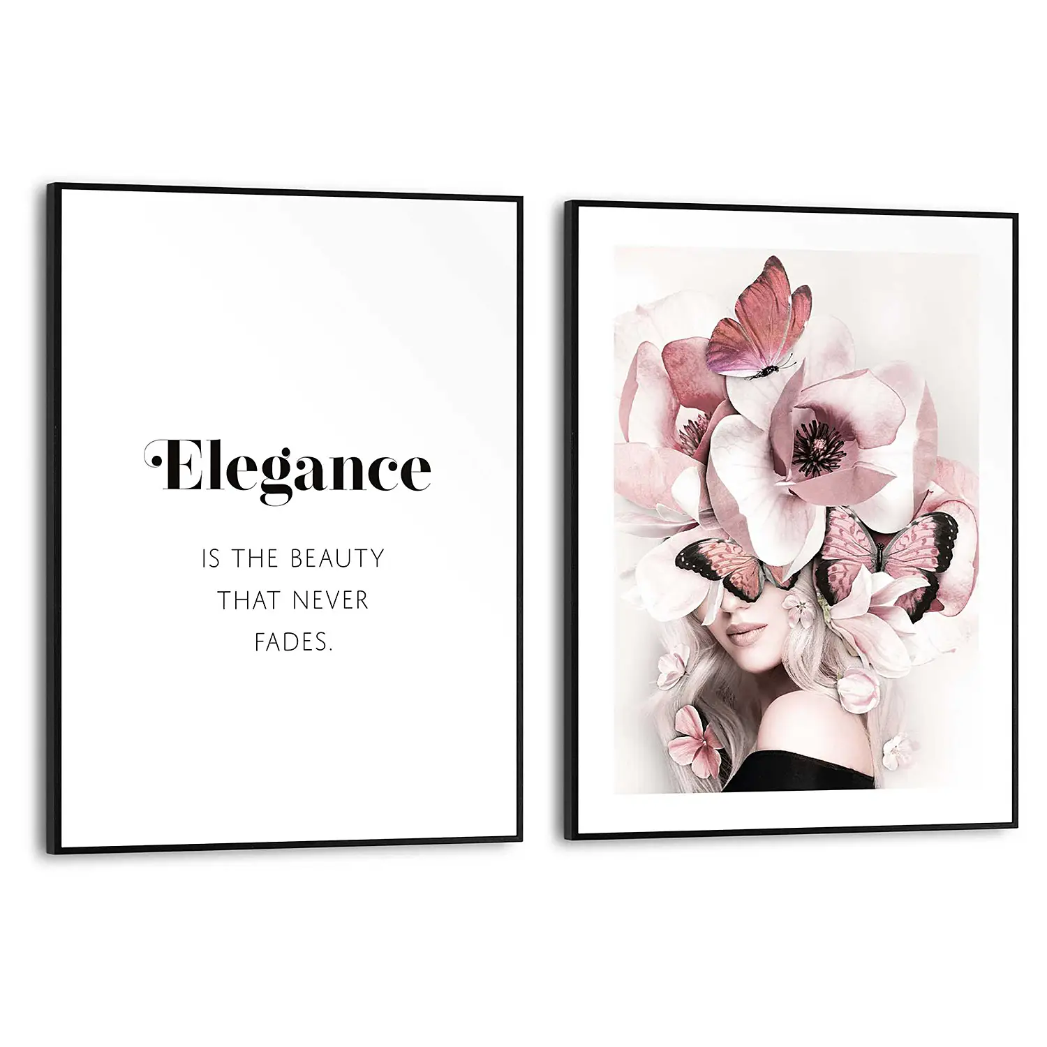 Flower Wandbild 2-teilig Elegance