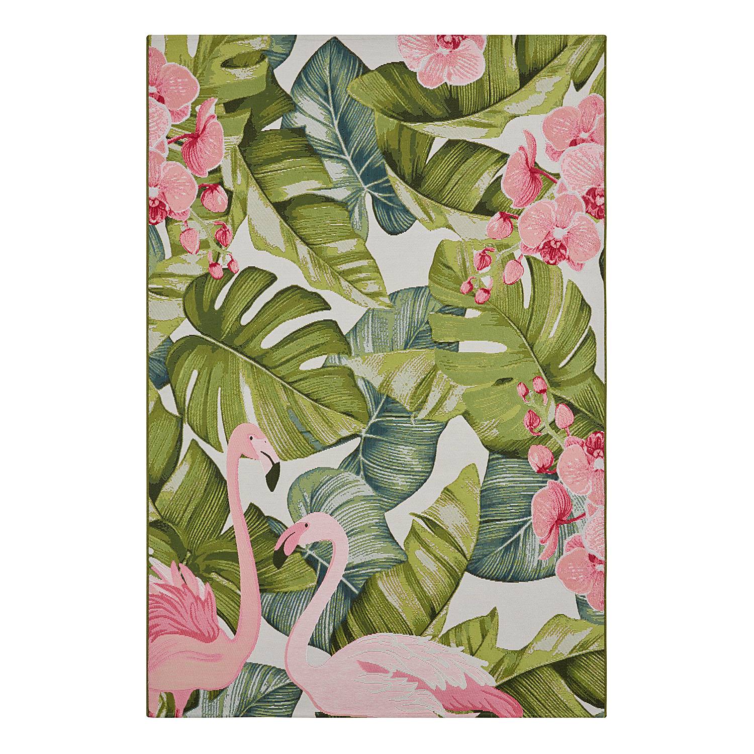 Orchidea Verriegelungshaken-Set – Teppich Mit Flamingo-Motiv, 50 X 74,5 Cm