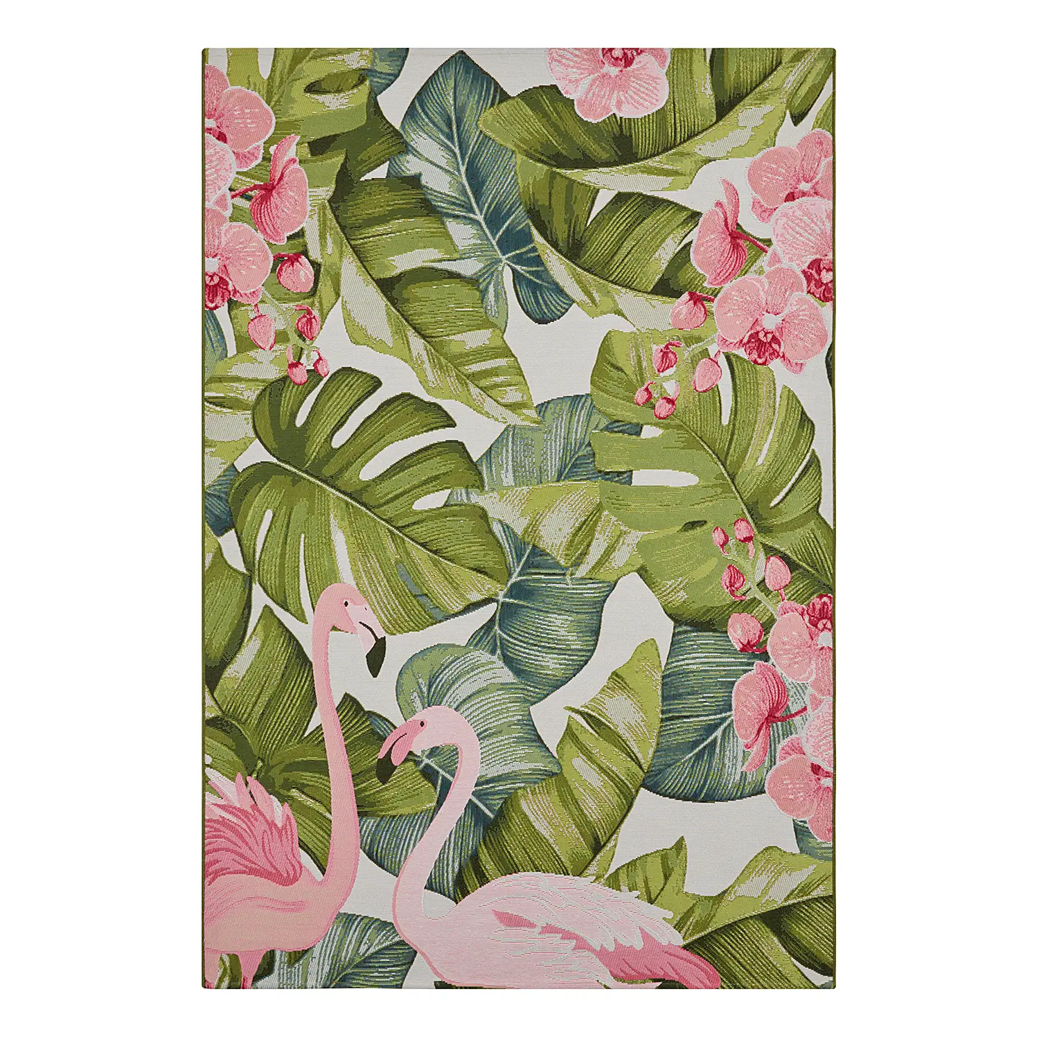 In-/Outdoor Teppich Tropical Flamingo