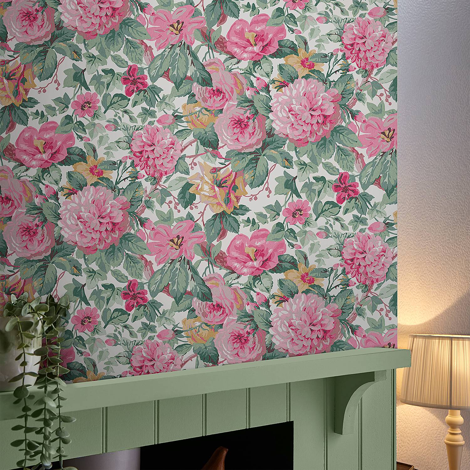 Federe Cuscino Laura Ashley Home Cotone 66x66cm - Righe Verdi - Set 2 Pezzi Con Chiusura A Busta
