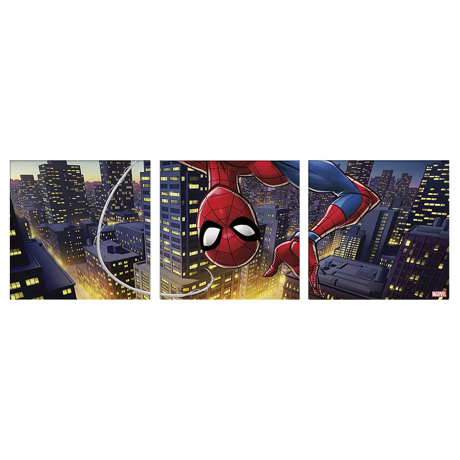 Leinwandbild Spiderman 3-teilig