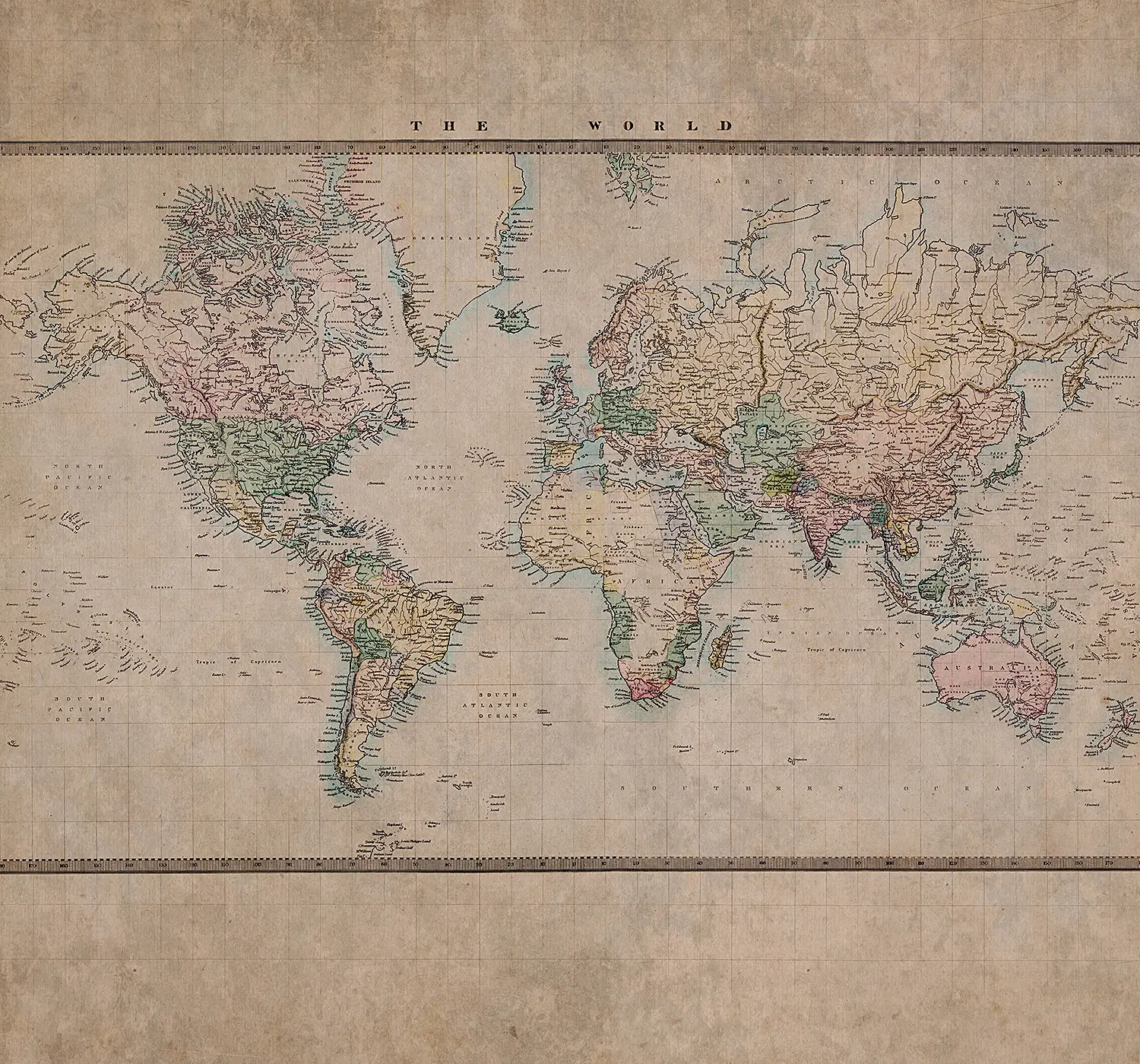 World Map Fototapete