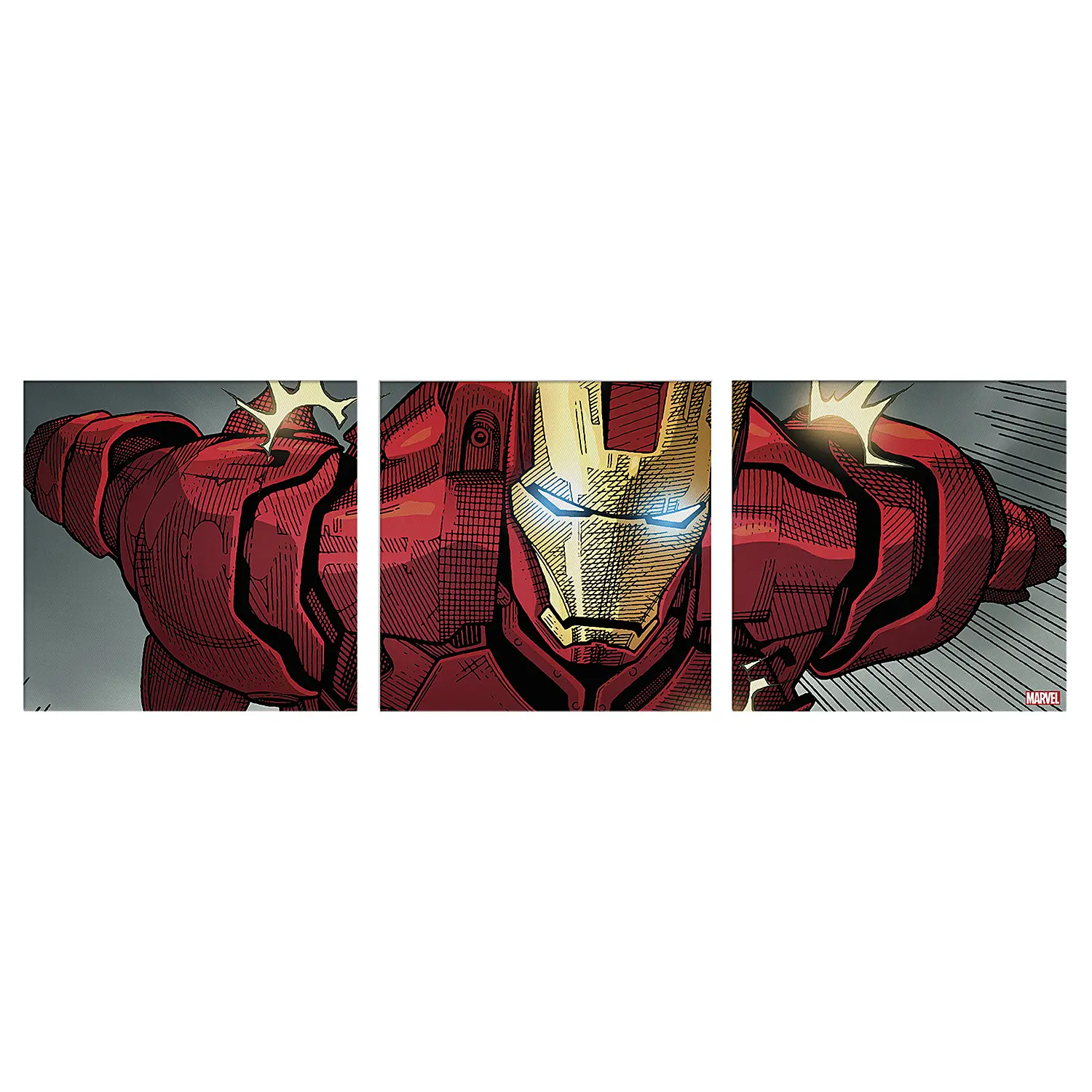 Leinwandbild Iron Man 3-teilig Classic