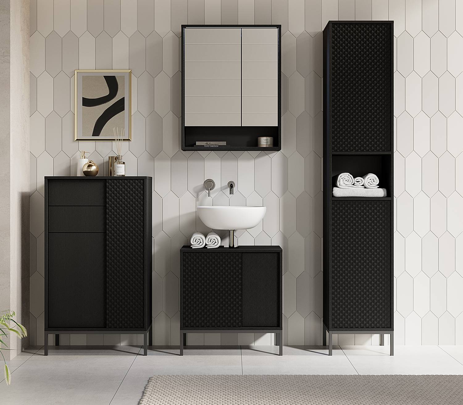 Badezimmerset Linkuva 4-teilig kaufen | home24