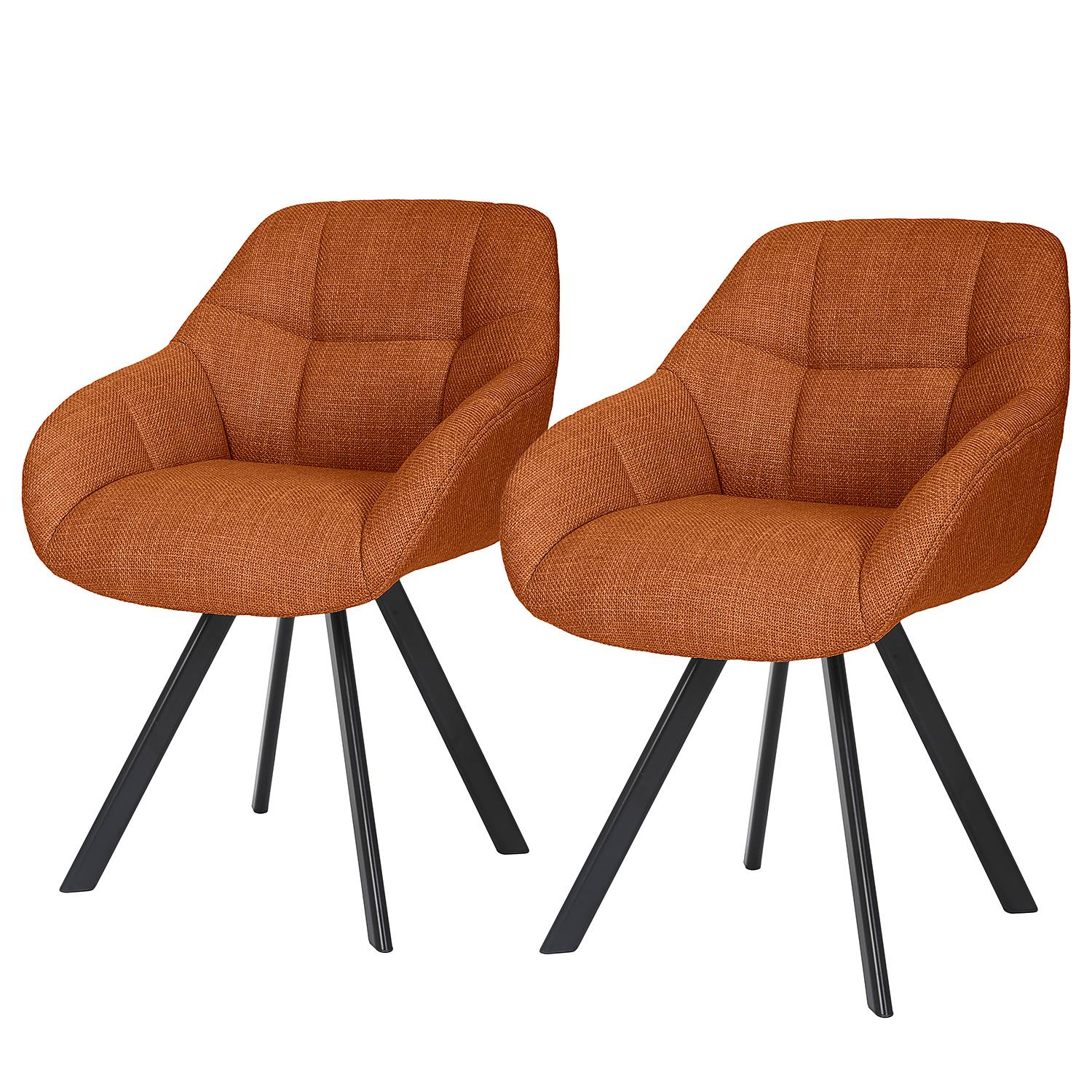 CLP Set 12 Sedie Conferenza Ken - Stoffa, MetallO, Impilabili, Carico 120kg - Foto 8