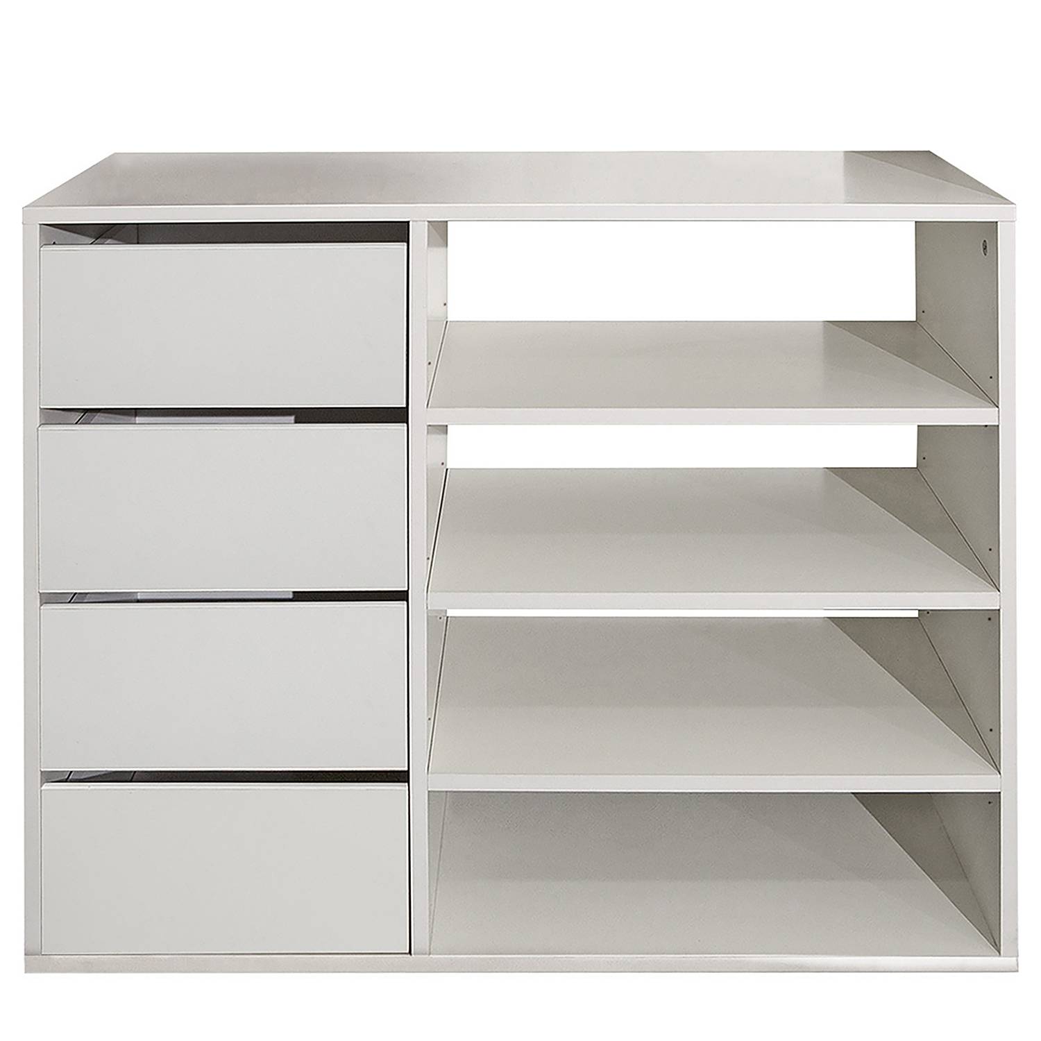 Oskar Store Armoire à Chaussures Timo Blanche - 7 Étagères Spacieuses 26.7 X 110 Cm - Solution De Rangement Élégante