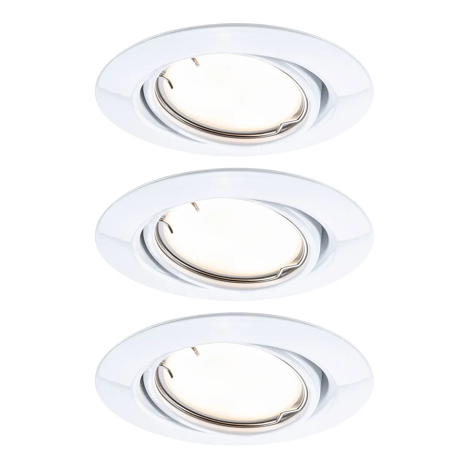 3er-Set Dimmbar Coin LED-Einbauleuchte