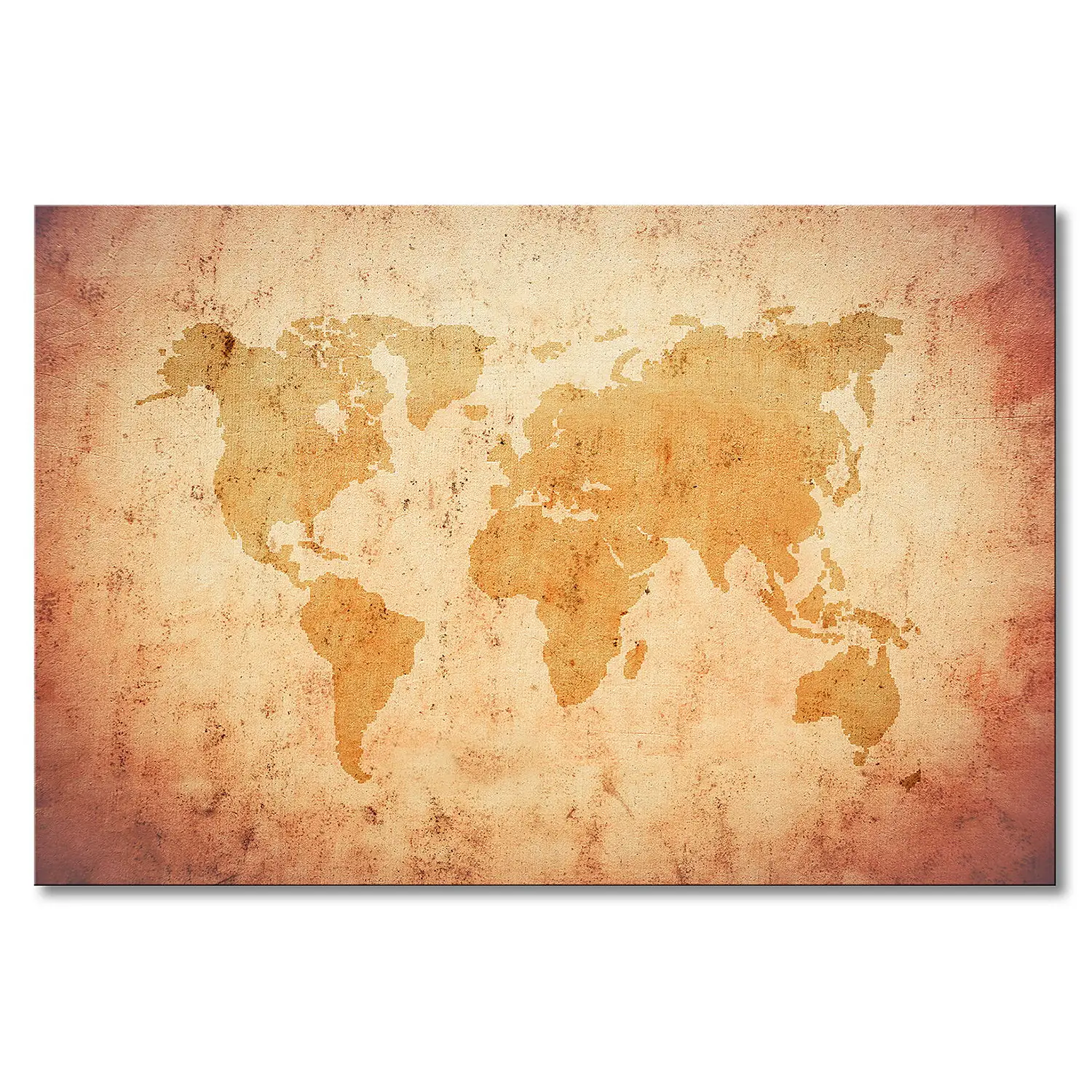 Worldmap Old Leinwandbild