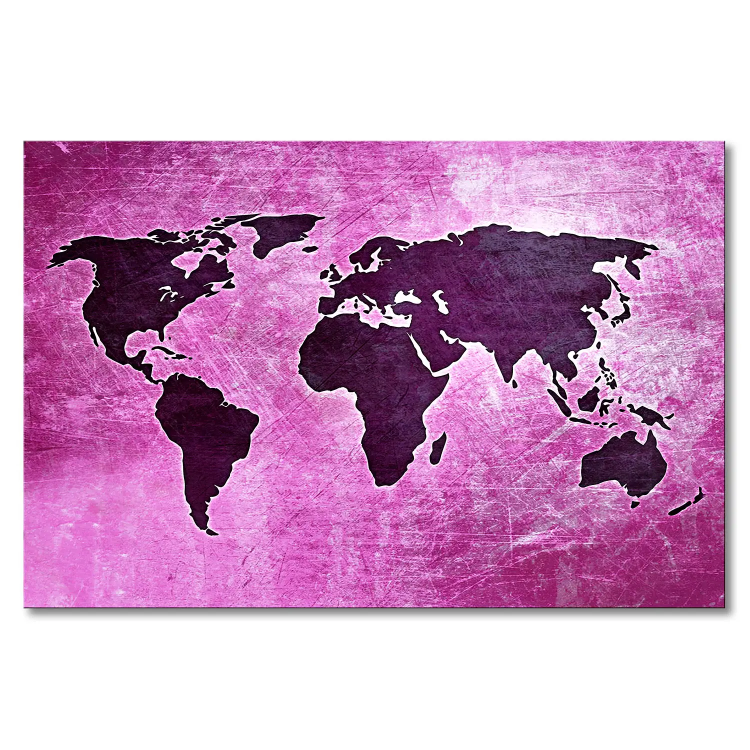 Leinwandbild Weltkarte