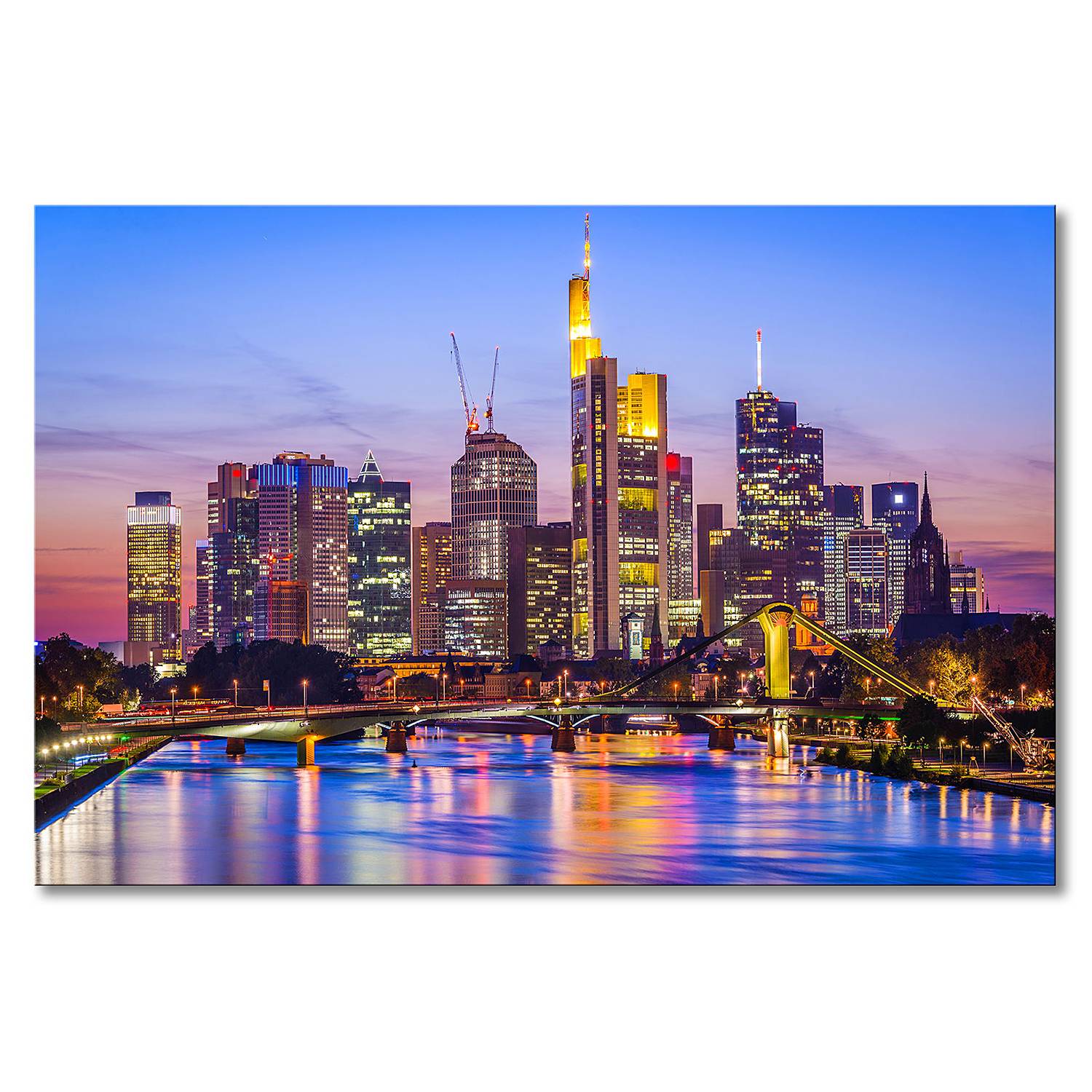 Leinwandbild Frankfurt Skyline kaufen home24