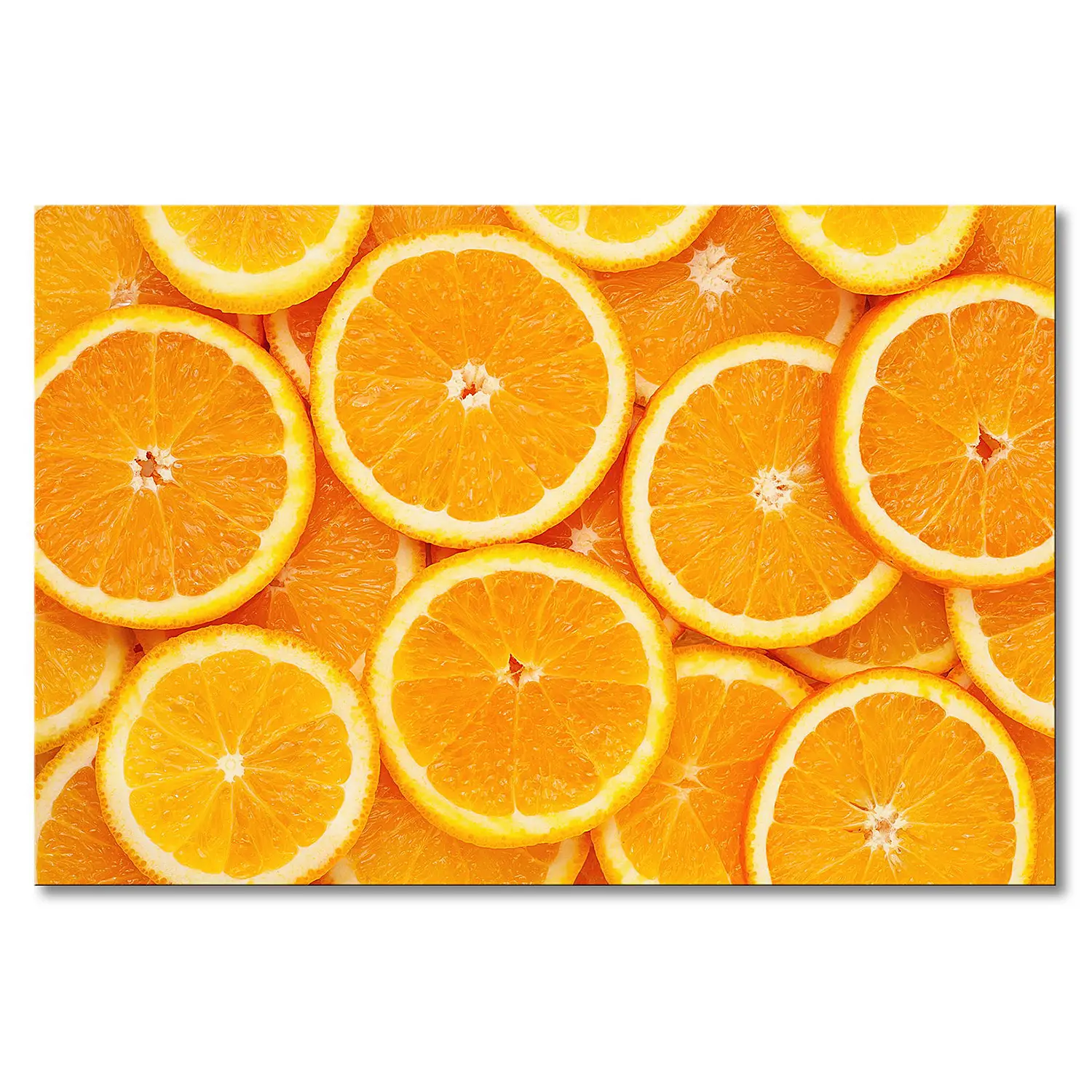 Oranges Leinwandbild