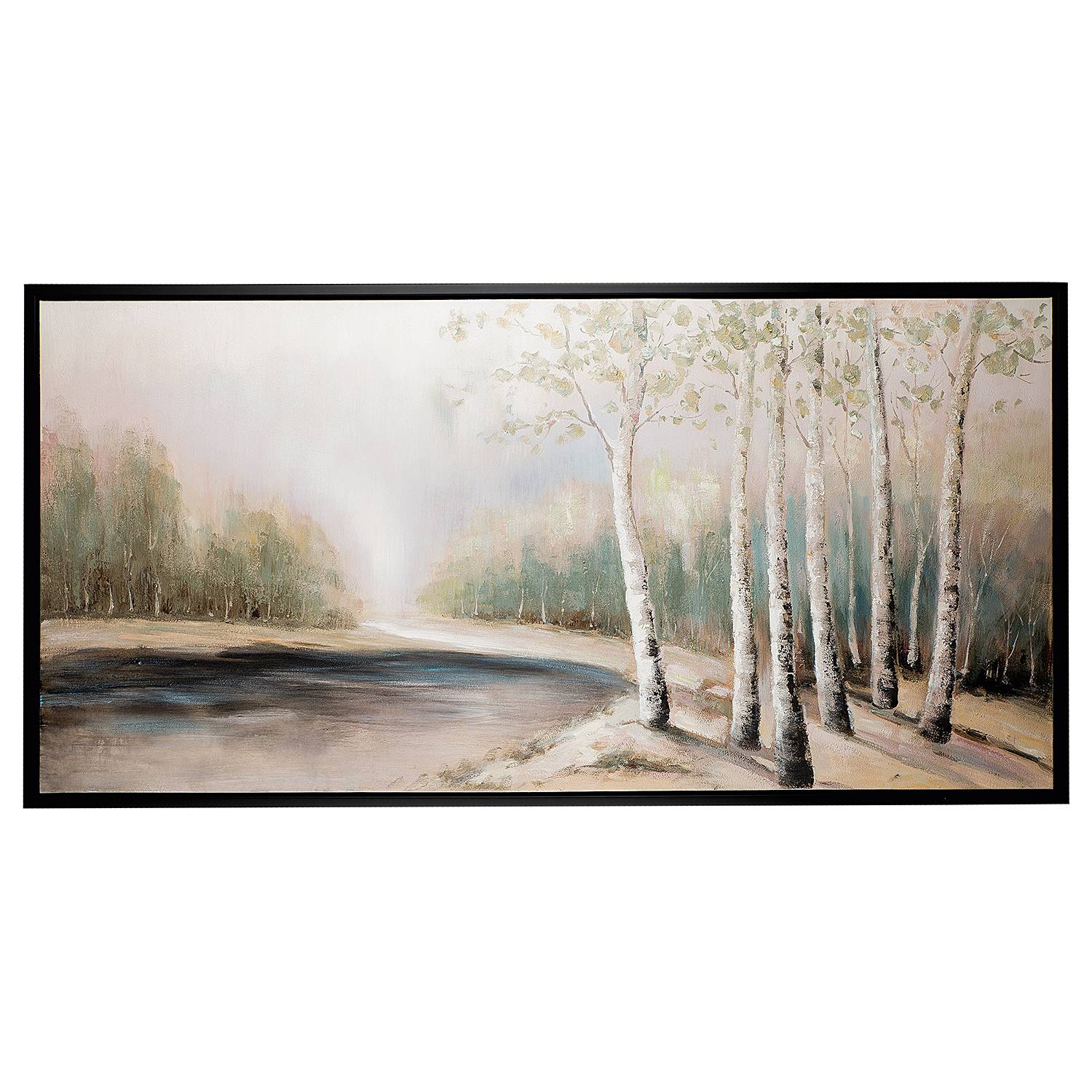 Quadro Alberi sul fiume – Acquista online