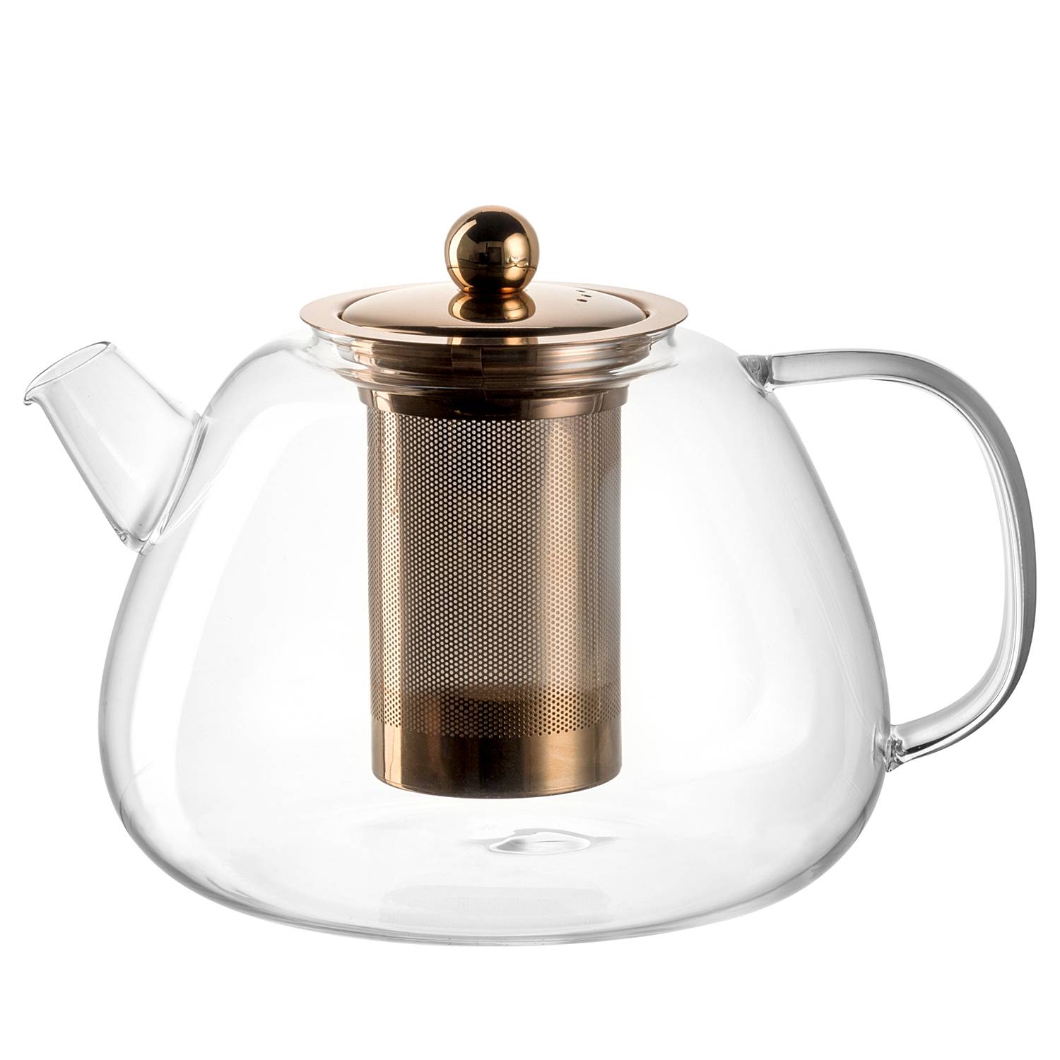 Théière avec infuseur intégré en Bambou et verre borosilicate