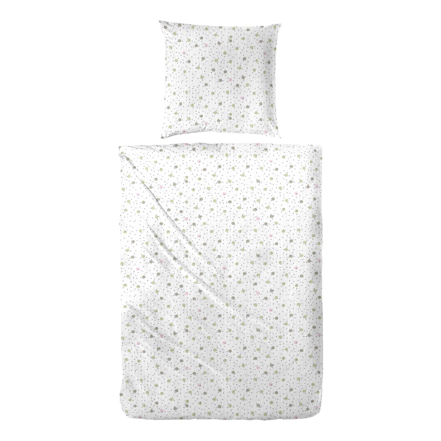 Catherine Lansfield Parure De Lit King Size En Seersucker à Carreaux Vichy Vert - Douce, Texturée Et Réversible Pour Très Grand Lit