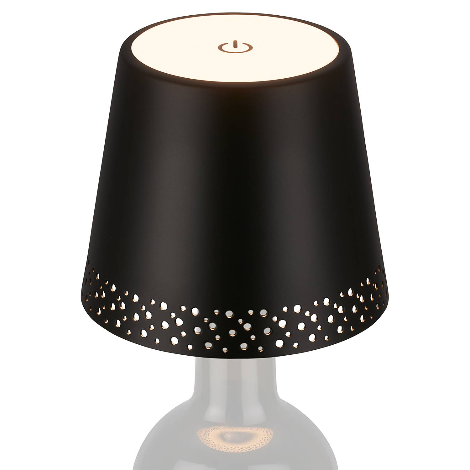 A Little Lovely Company Lampada Portatile A Forma Di Bottiglia Gialla Con Timer 30 Minuti E Base Di Ricarica