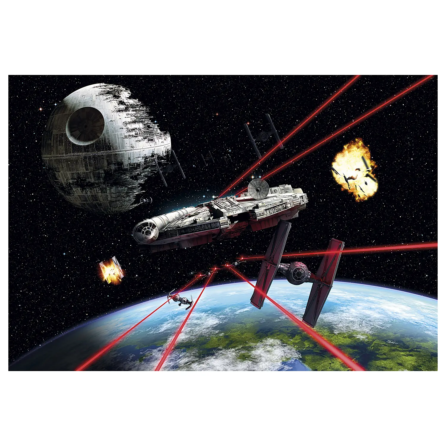 Millennium Falcon Wars Star Fototapete