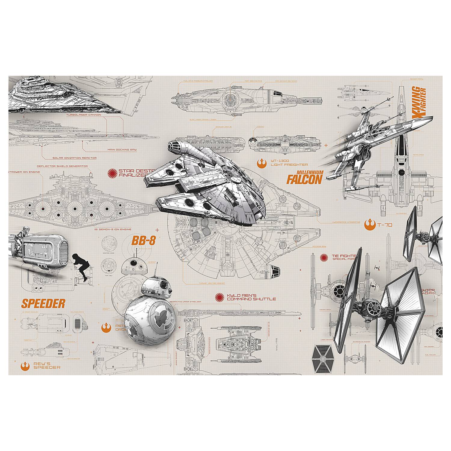 STAR WARS Intro - STAR WARS Défilant Mural