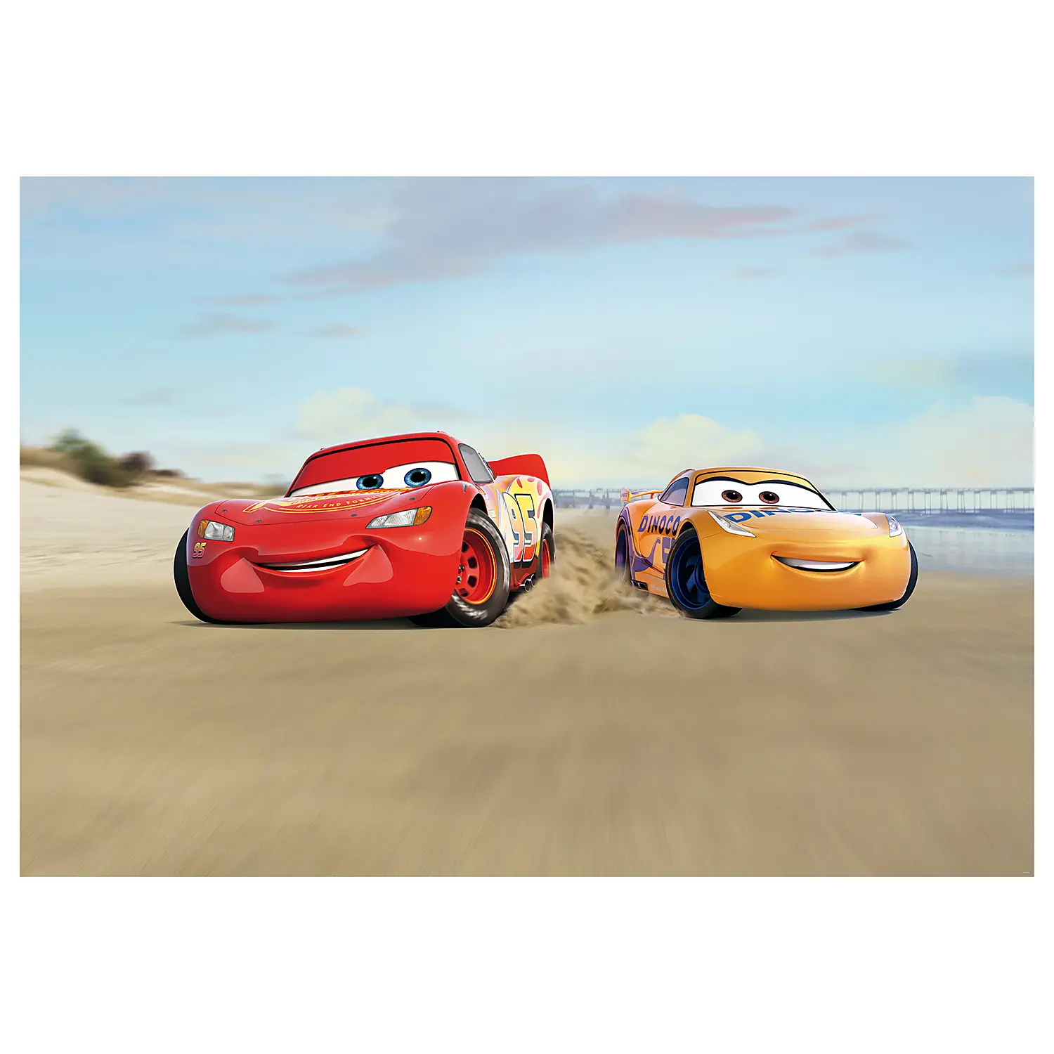 Beach Cars Race Fototapete
