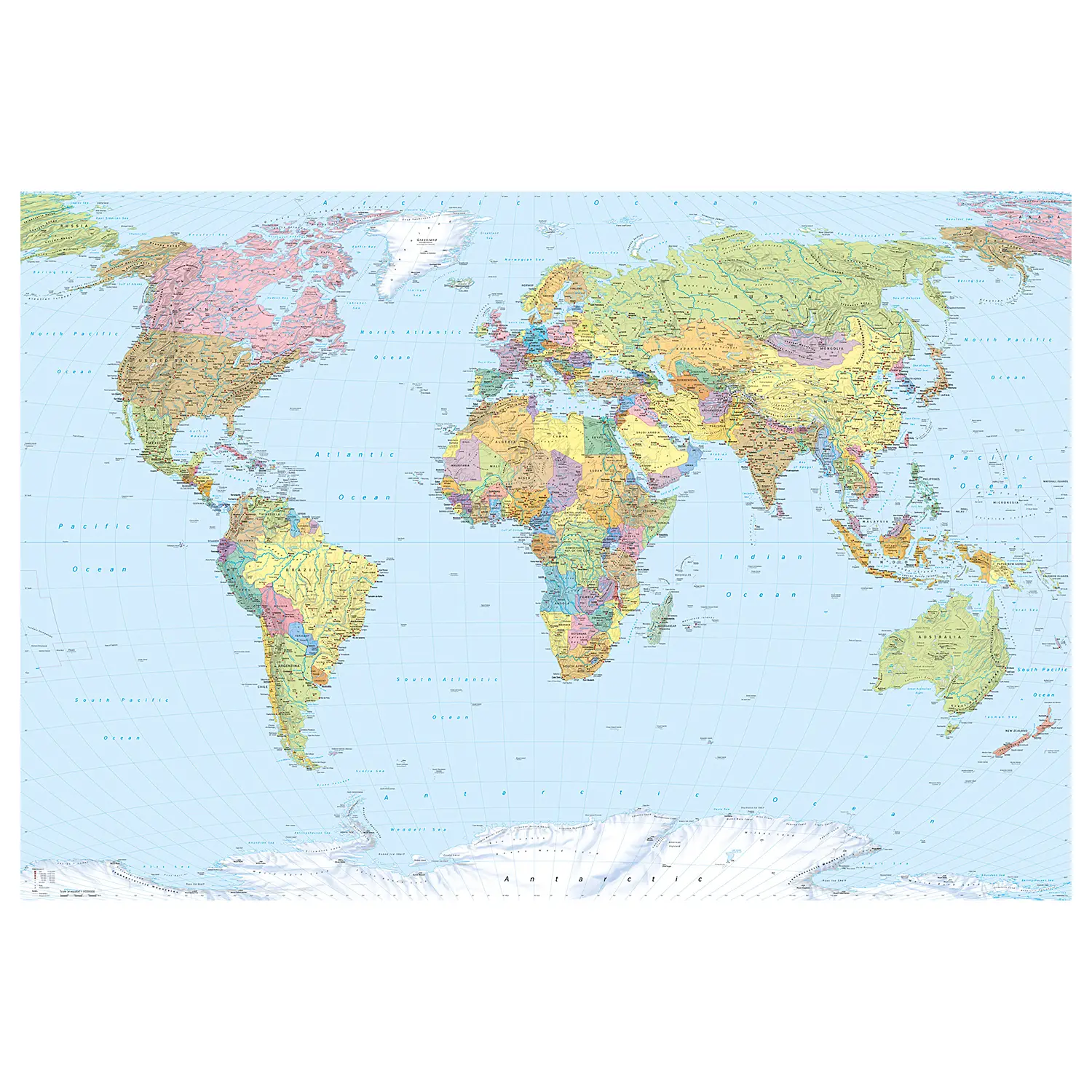 Map Vliestapete World