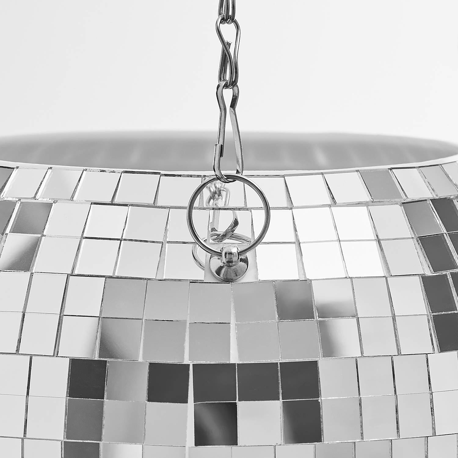 Lot De 2 Pots De Fleurs Disco Argentés Suspendus - 10,2 Cm Avec Chaîne - Décoration Intérieur/Extérieur