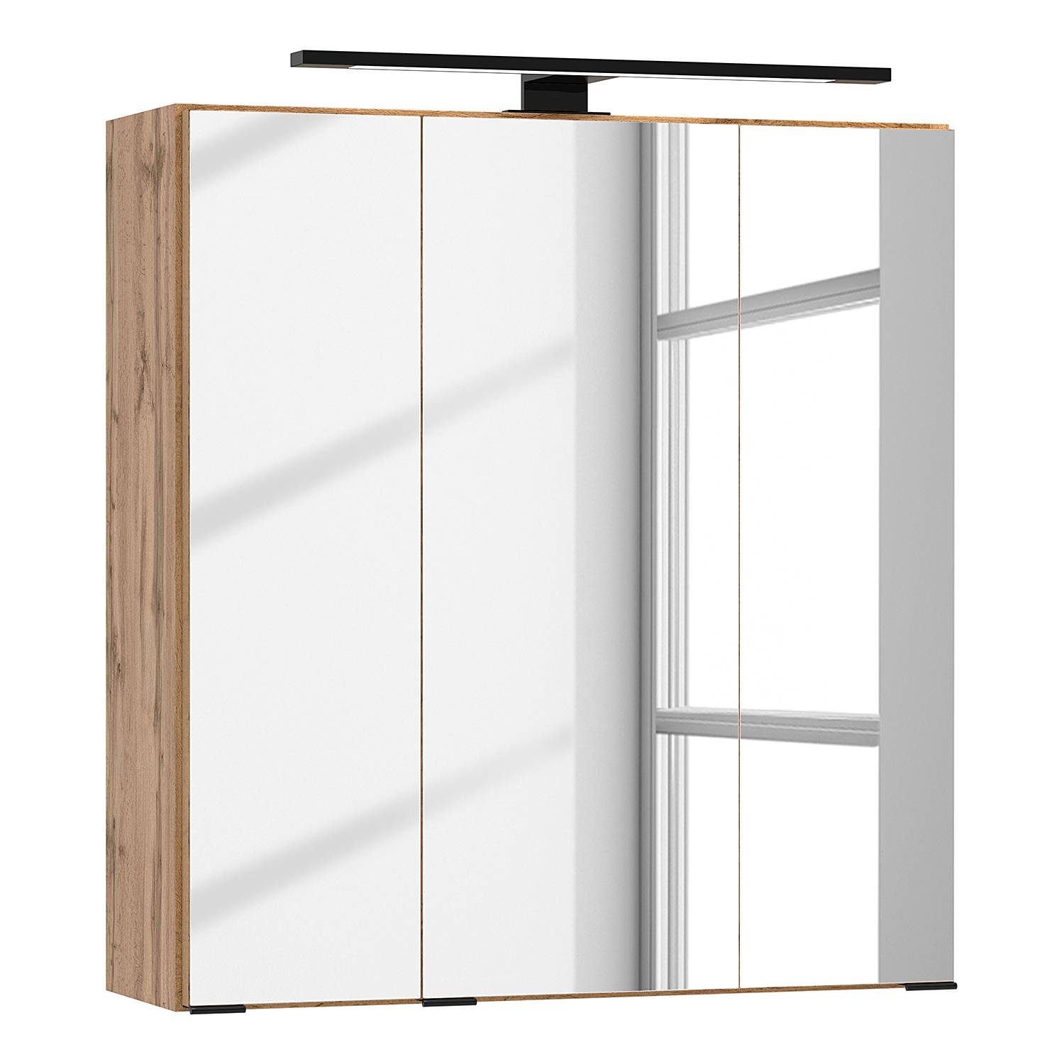 Armadietto Da Bagno Con Specchio Illuminato A LED, 76,2x86,2 Cm, Luci Regolabili 3 Colori, Anti-Appannamento, 2 Prese E 2 Porte USB, Alluminio