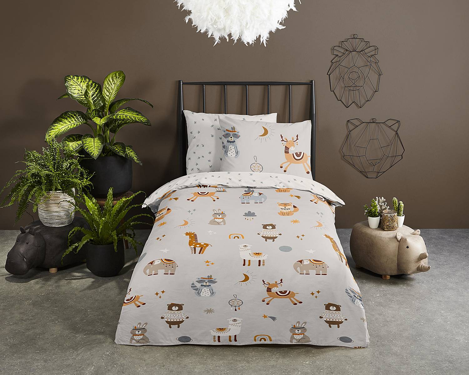 Copripiumino In Cotone Per Coperta Ponderata – Grigio Scuro, 152x203 Cm, Con 8 Corde Per Fissaggio, Lavabile In Lavatrice