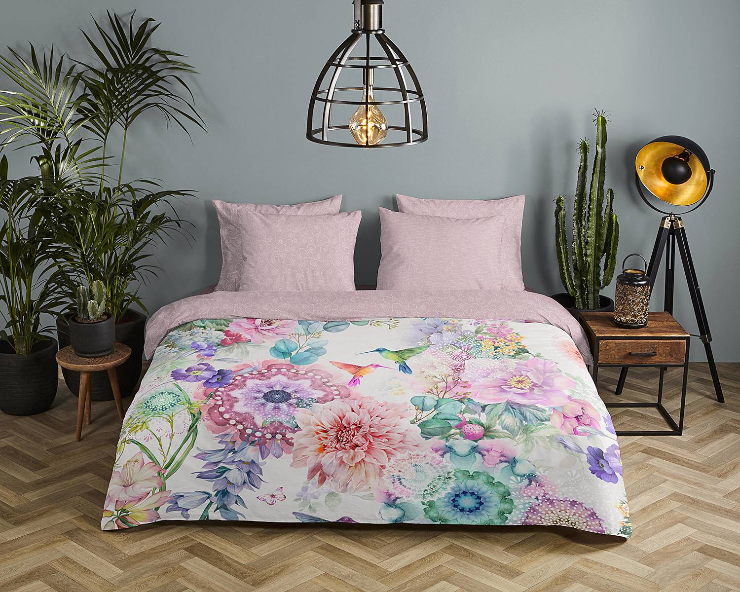 Copripiumino Reversibile 100% Cotone Satinato 200 Fili – Letto 105, 180x220 Cm, Con 1 Federa 45x125 Cm, Chiusura A Bottoni