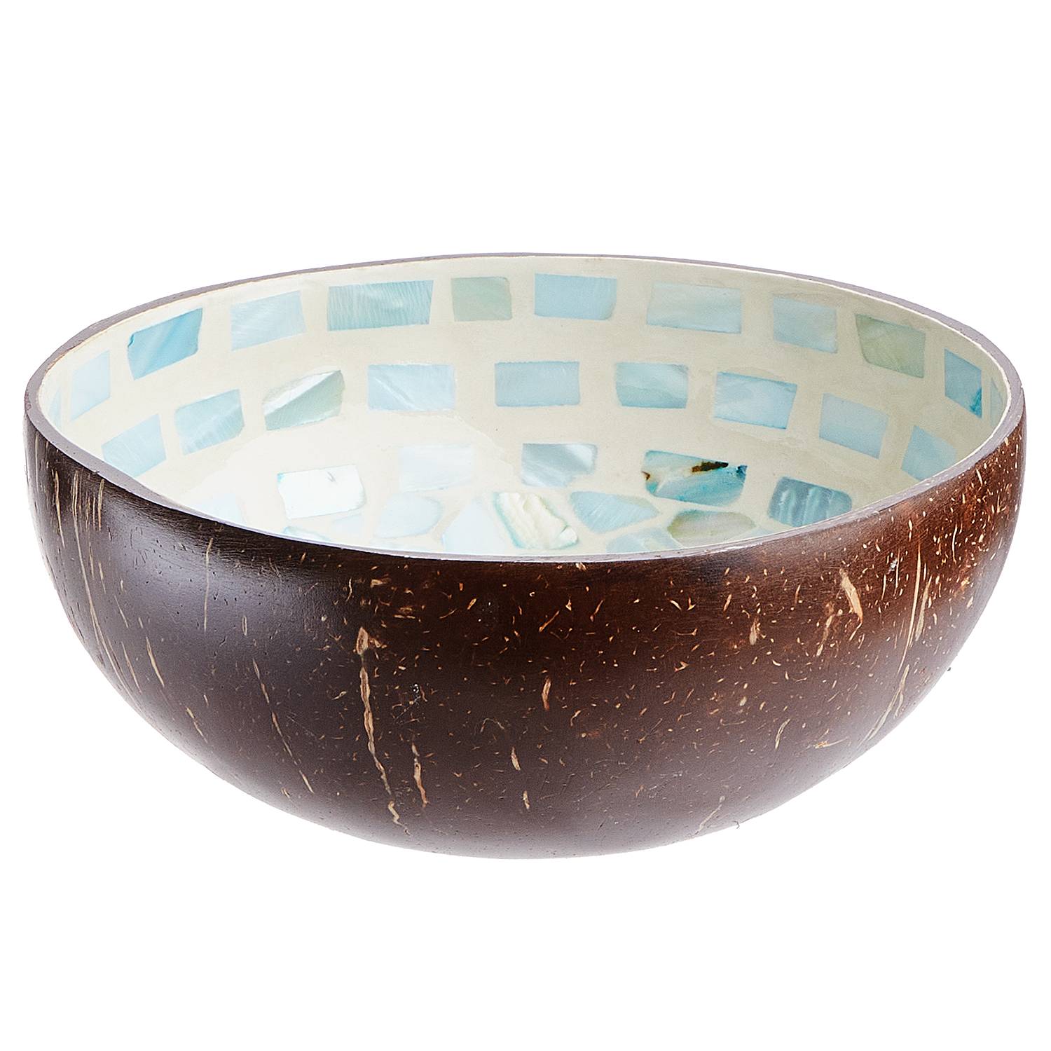 Coconut Bowl – Handgefertigte Dekoschale Aus Recycelter Kokosnuss, Lackiert, Ø 12-15 Cm