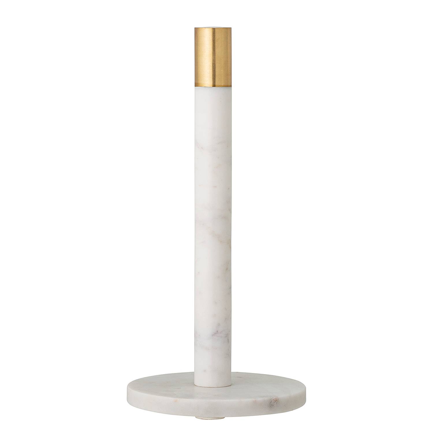 Wing Portarotoli Da Cucina Verticale Con Base Pesante In Marmo E Acciaio Inox Oro, Altezza 30 Cm, Porta Rotoli Da Tavolo, Regalo Decorativo - 4